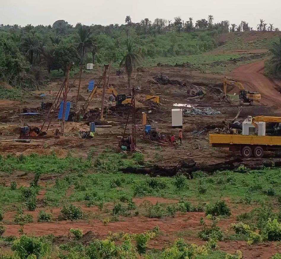 Guinea Maxi railway project subcontracted pile foundation construction