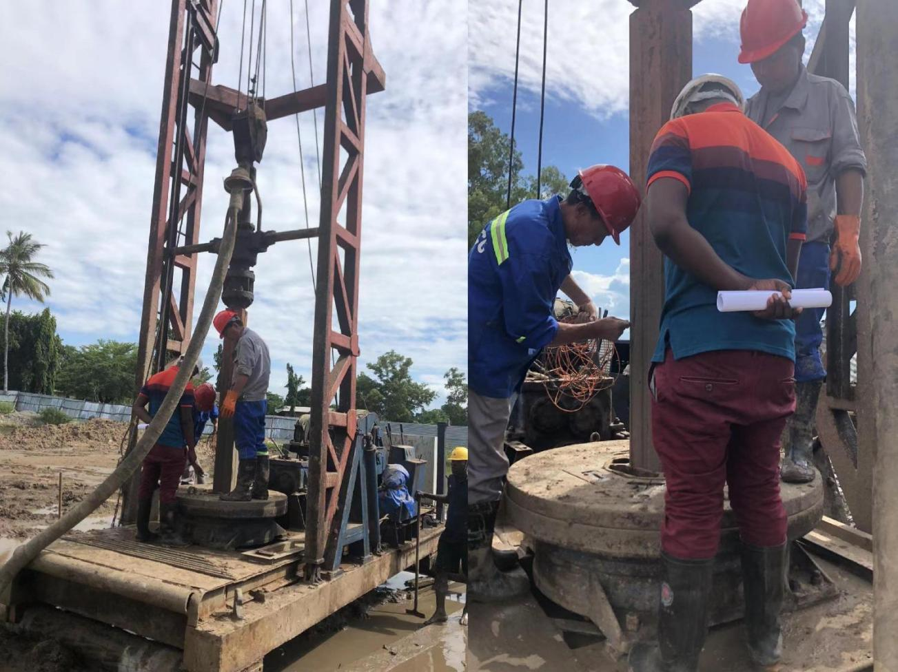 Construction of pile foundation for Karonga water supply project