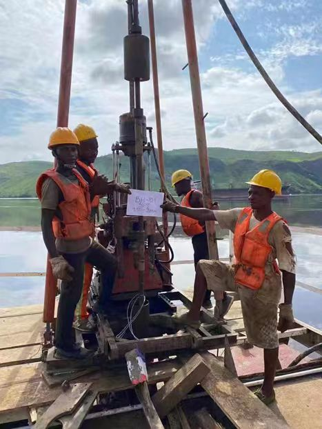 Port wharf engineering survey in Matadi,DRC